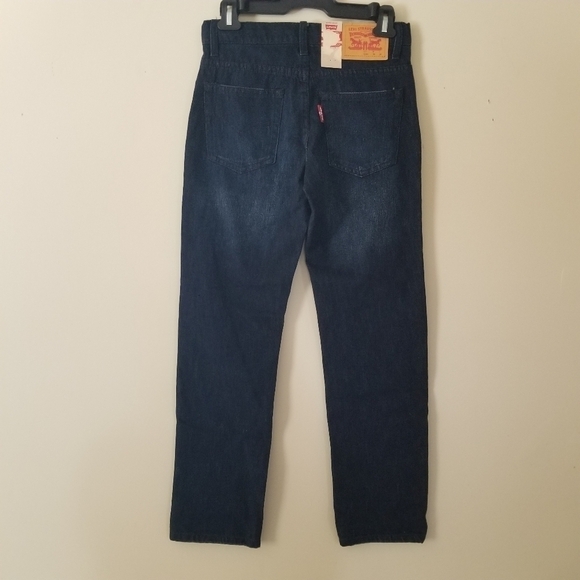 NWT Levi's 502 Dark Wash Taper Fit In size 12 Youth *Scratch flaw - Picture 7 of 8